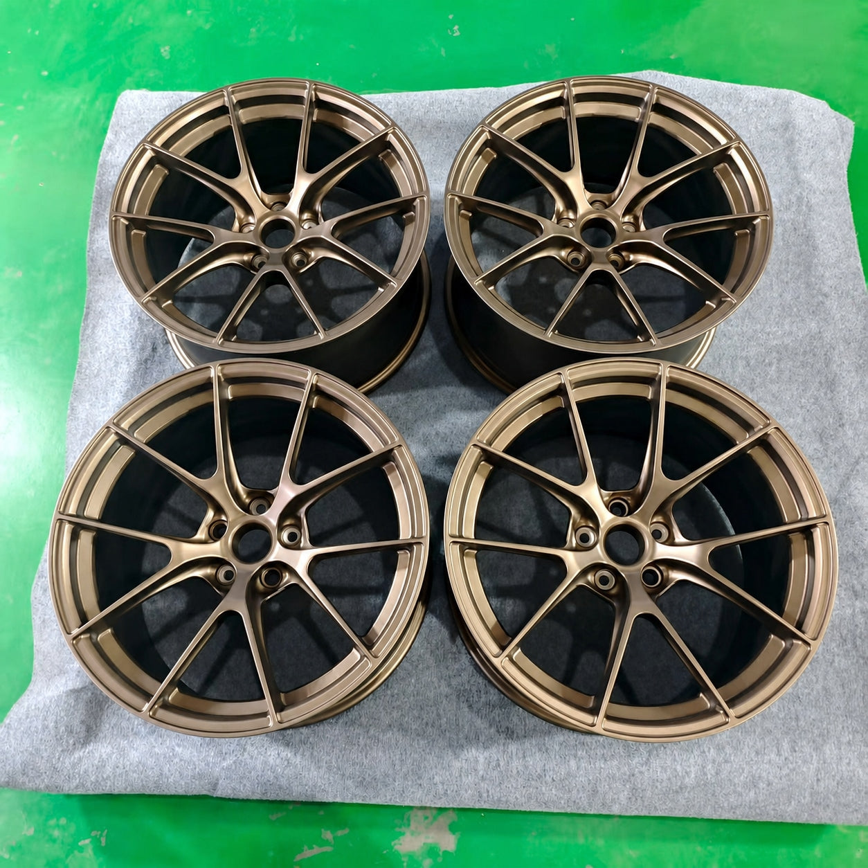 CS-Bronze Sprint cleaned real wheel set photo