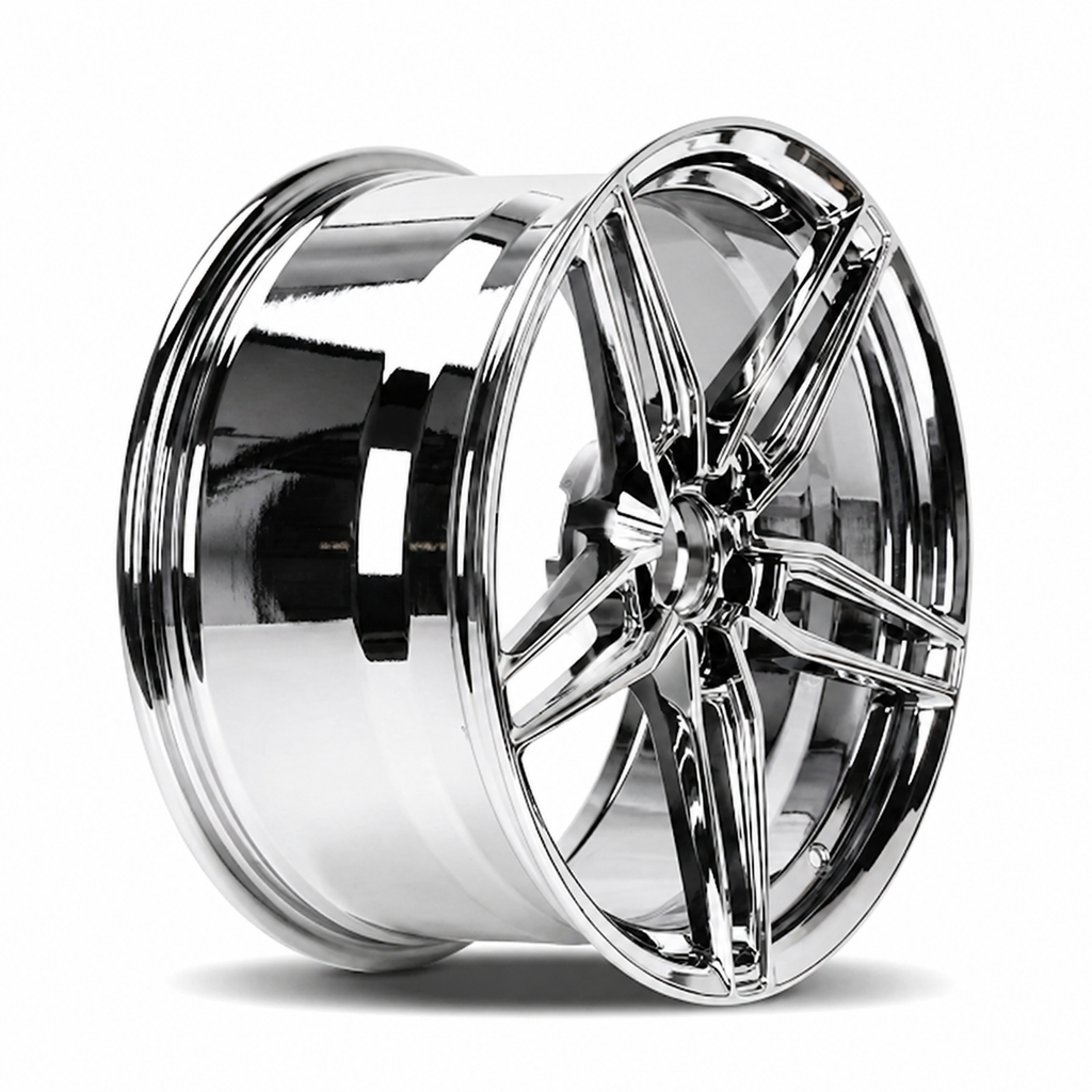 CS-Chrome Vortex wheel - AI benchmark quality studio view 1