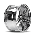 CS-Chrome Vortex premium forged wheel studio angle 1