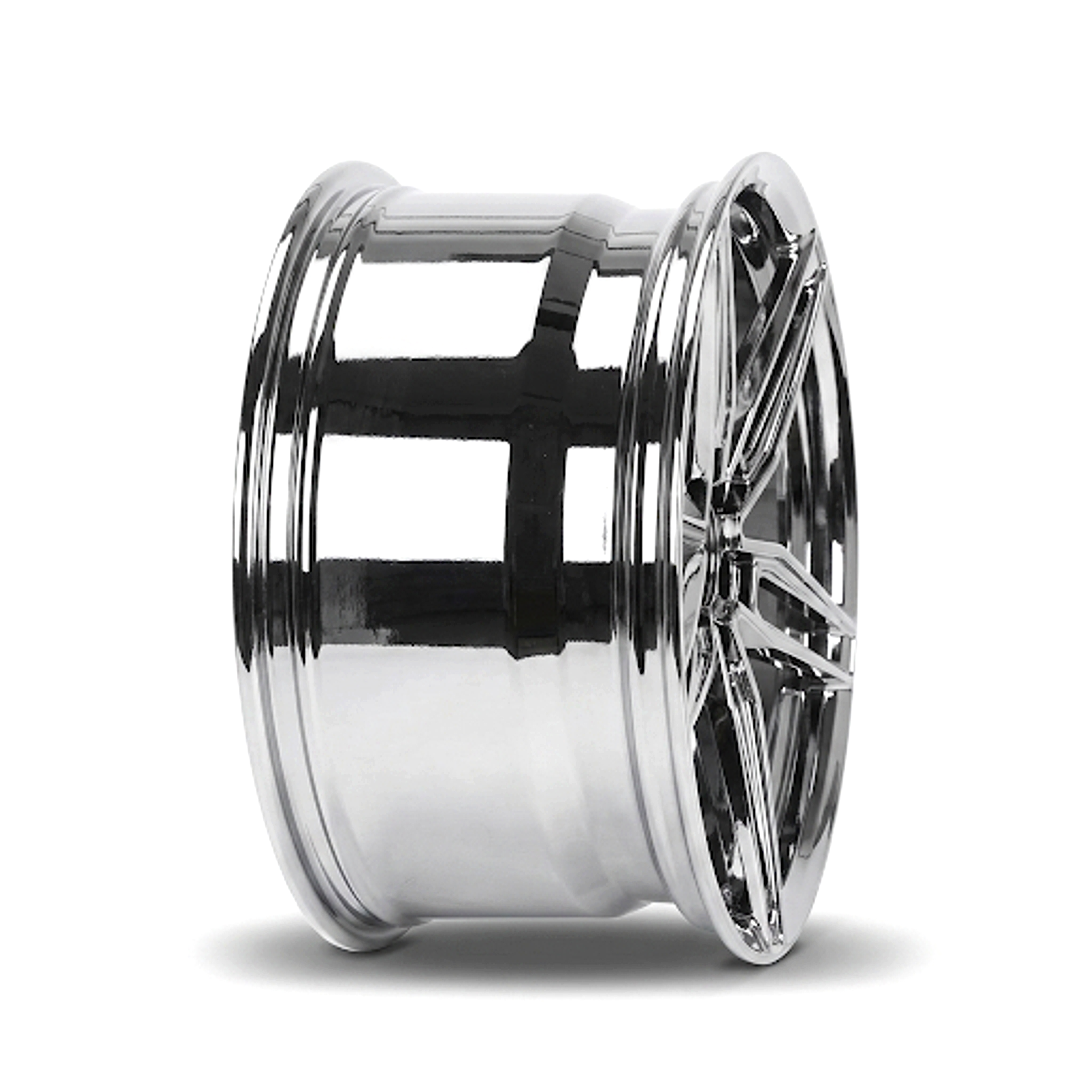 CS-Chrome Vortex premium forged wheel side angle