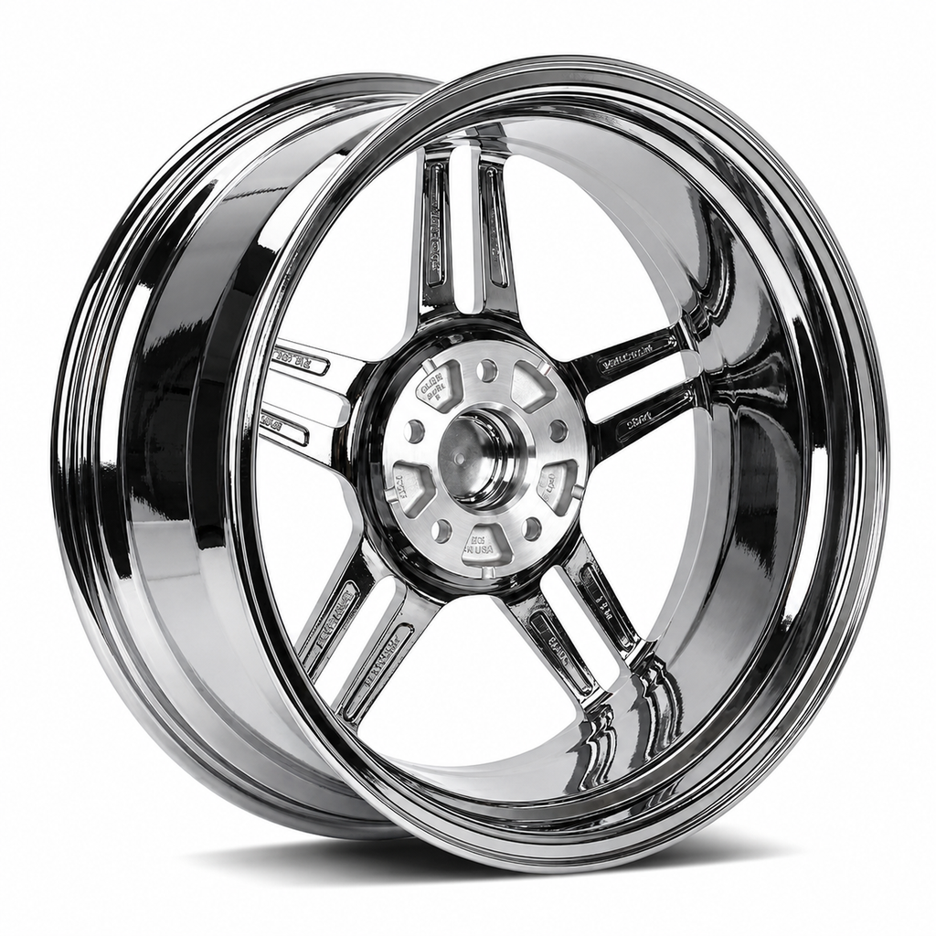 CS-Chrome Vortex wheel - AI benchmark quality studio view 3