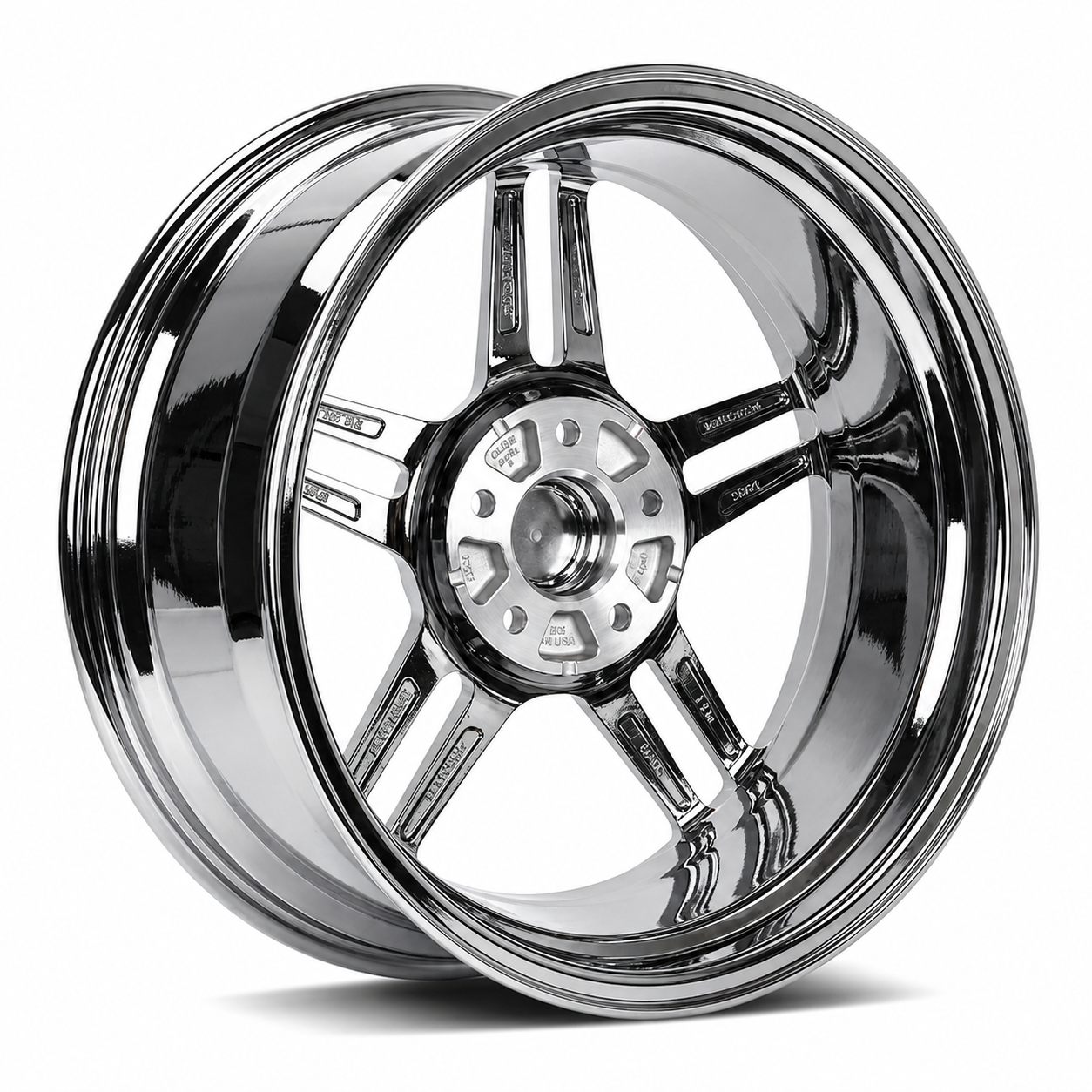CS-Chrome Vortex wheel - AI benchmark quality studio view 3
