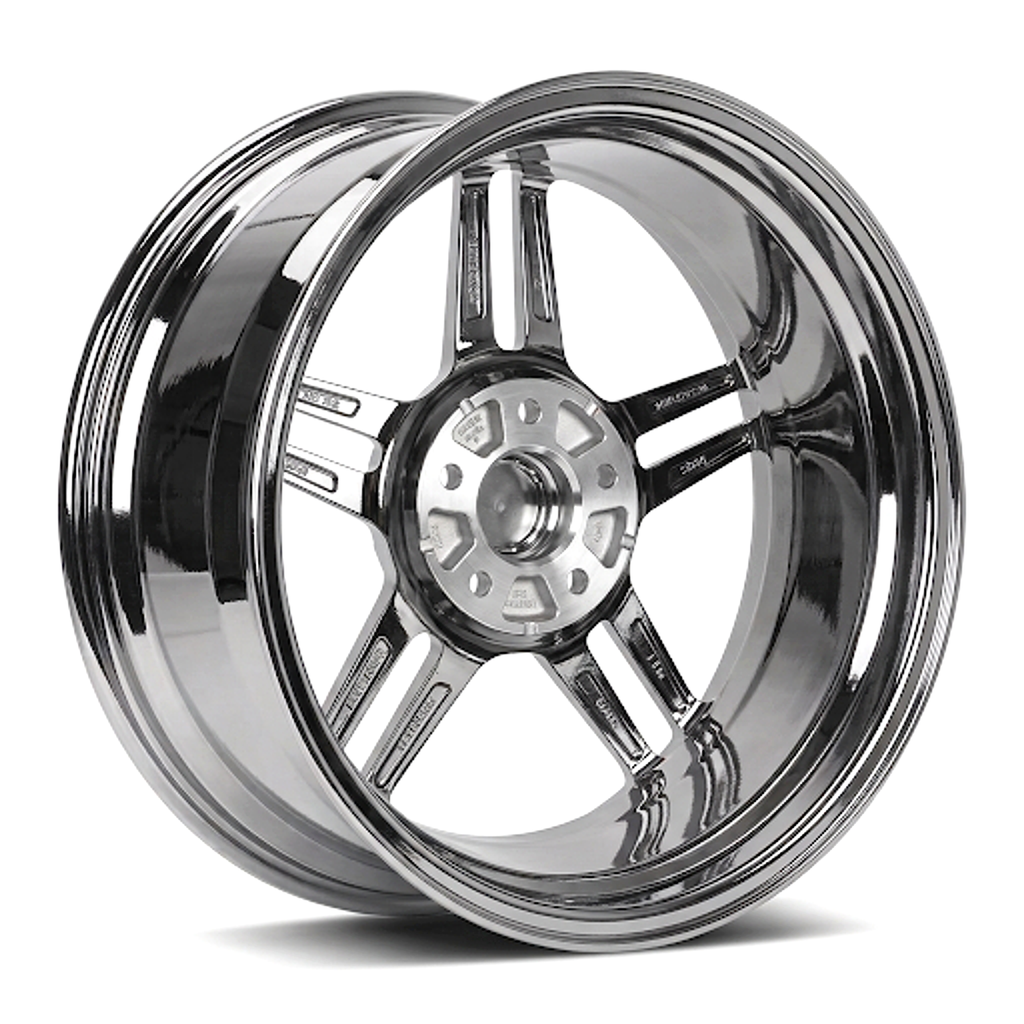 CS-Chrome Vortex premium forged wheel rear angle