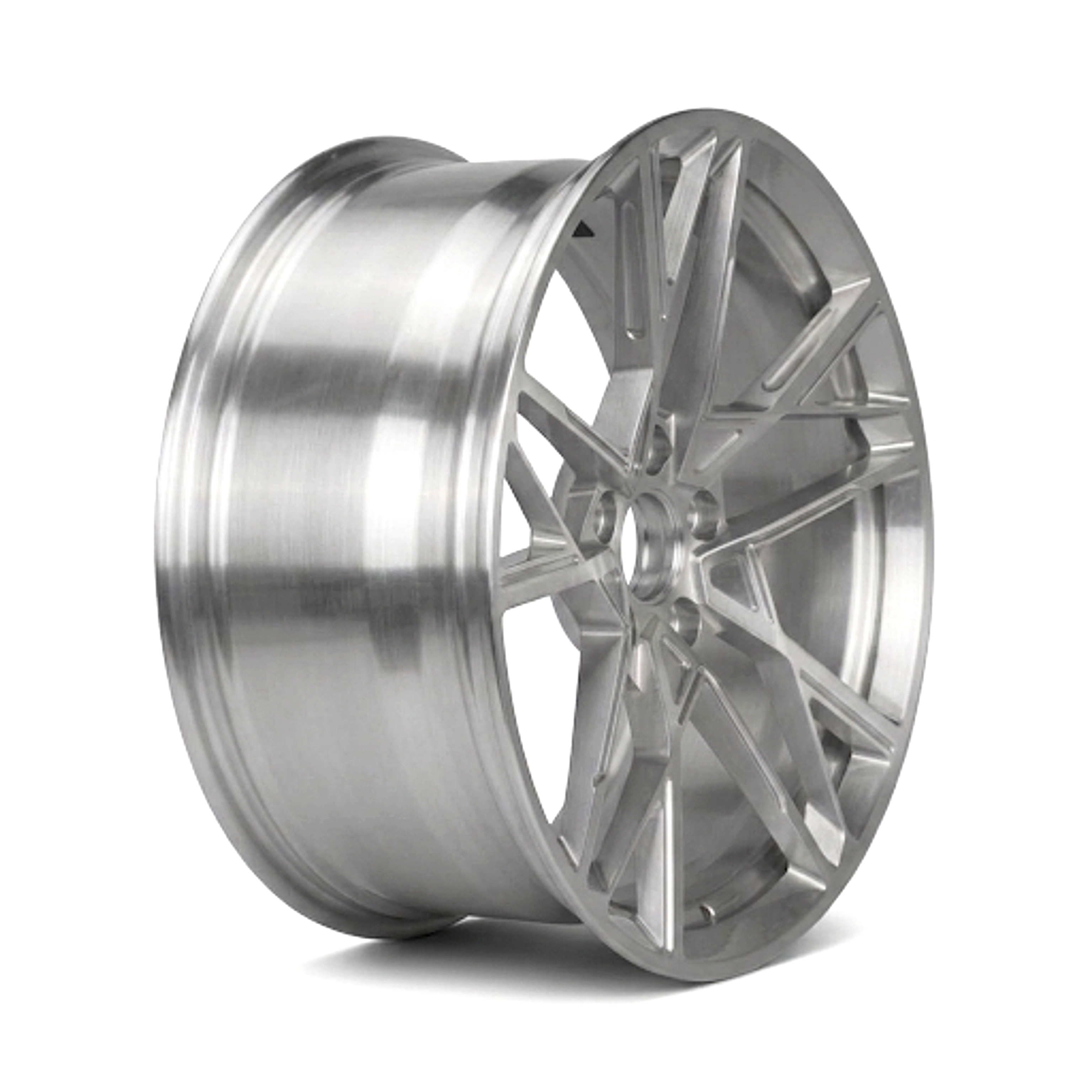 CS-Silver Nova premium forged wheel studio angle 2