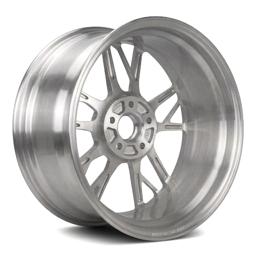 CS-Silver Nova premium forged wheel studio angle 3