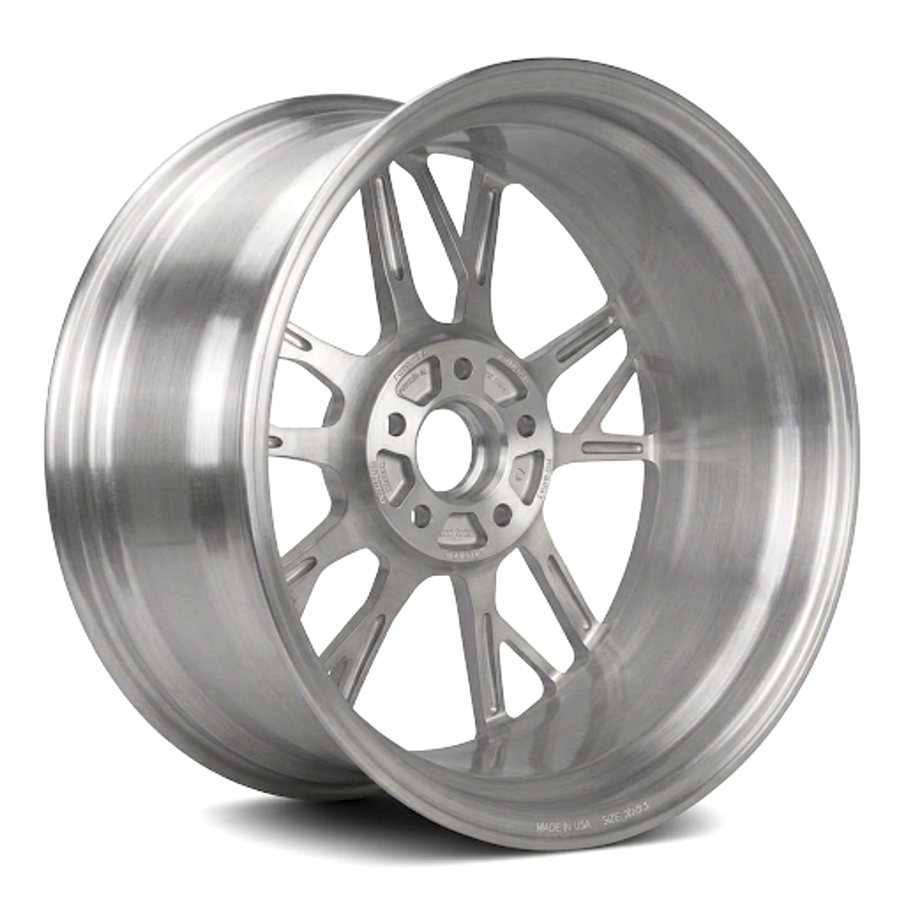 CS-Silver Nova premium forged wheel studio angle 3