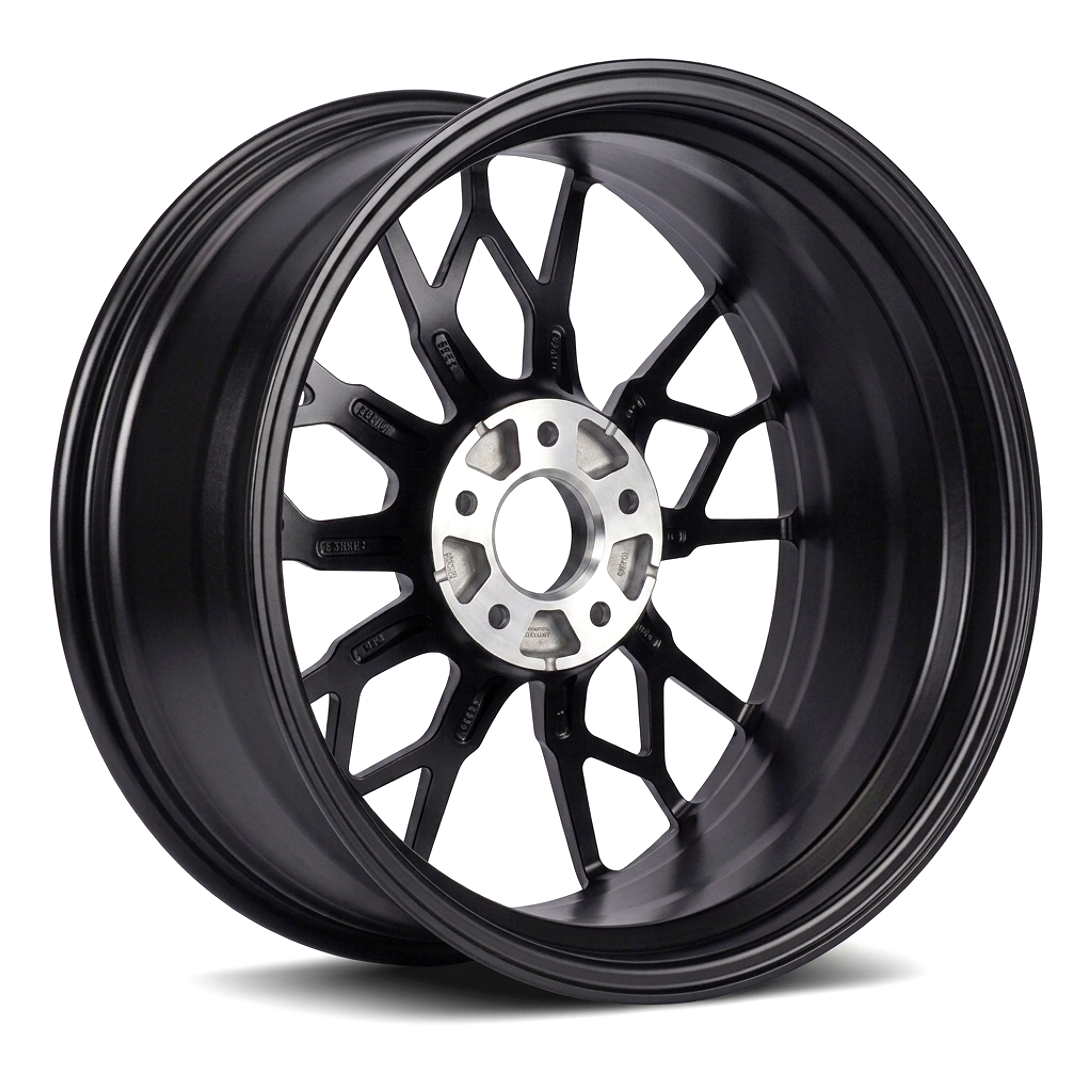 CS-Trackline Mesh premium forged wheel studio angle 3