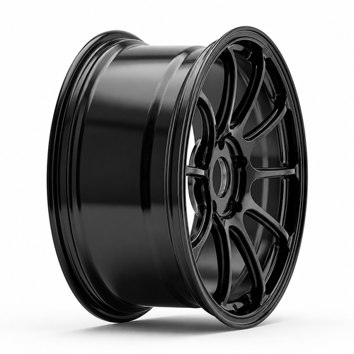 CS-10S Precision black forged wheel studio angle 2 restored