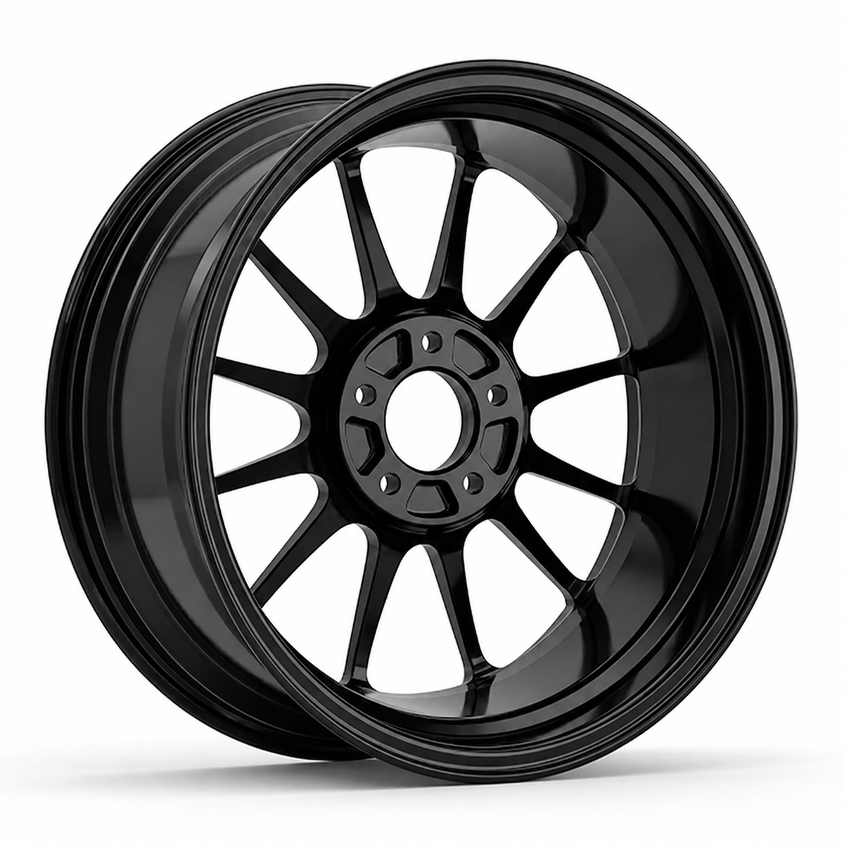 CS-10S Precision black forged wheel rear angle restored