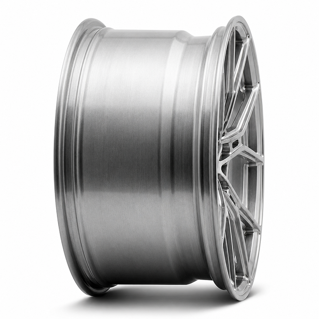 CS-321 Forged silver forged wheel side angle restored