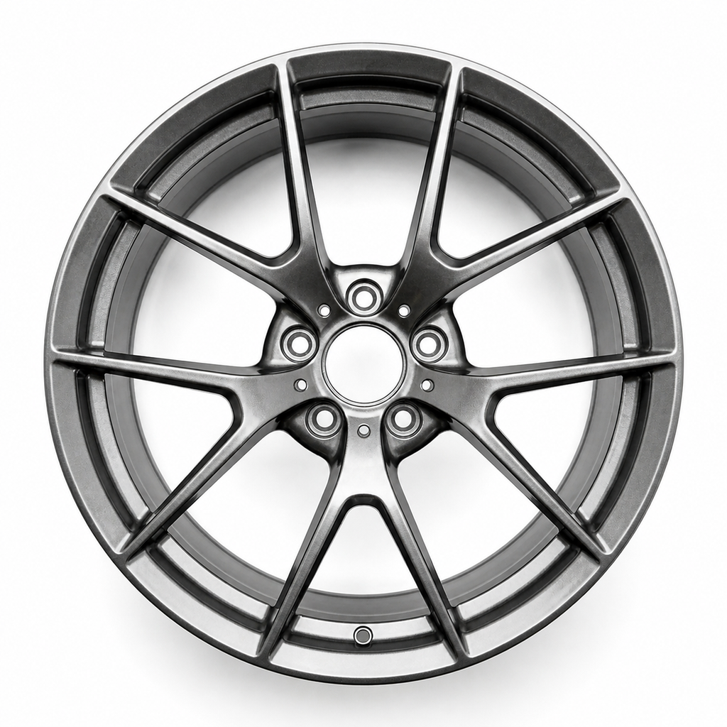 CS-763 TrackLight forged wheel front view restored