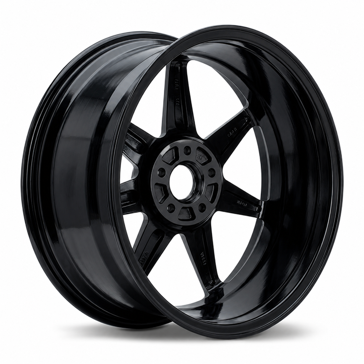 CS-Icon 6 black forged wheel rear angle restored