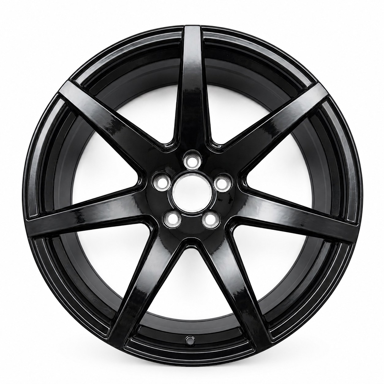 CS-Icon 6 black forged wheel front view restored