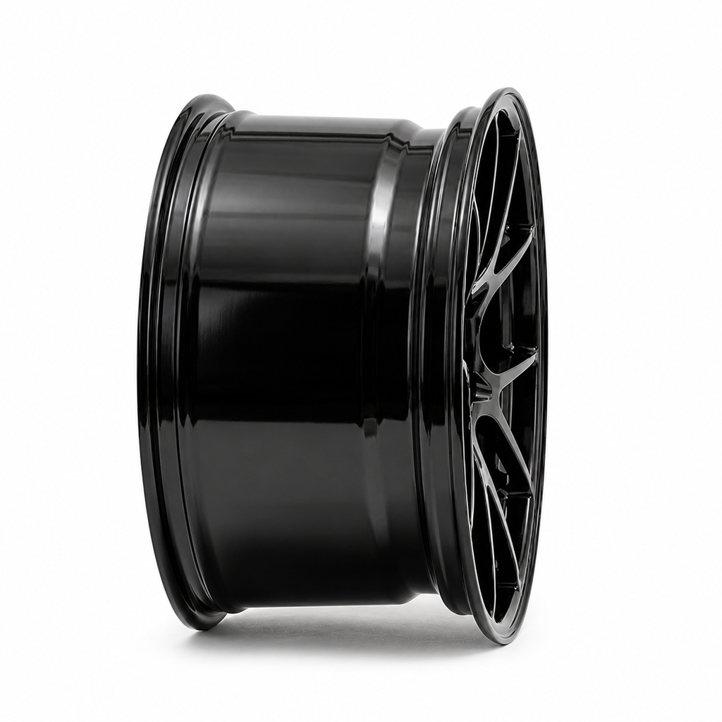 CS-Sprint Evo black forged wheel side angle restored