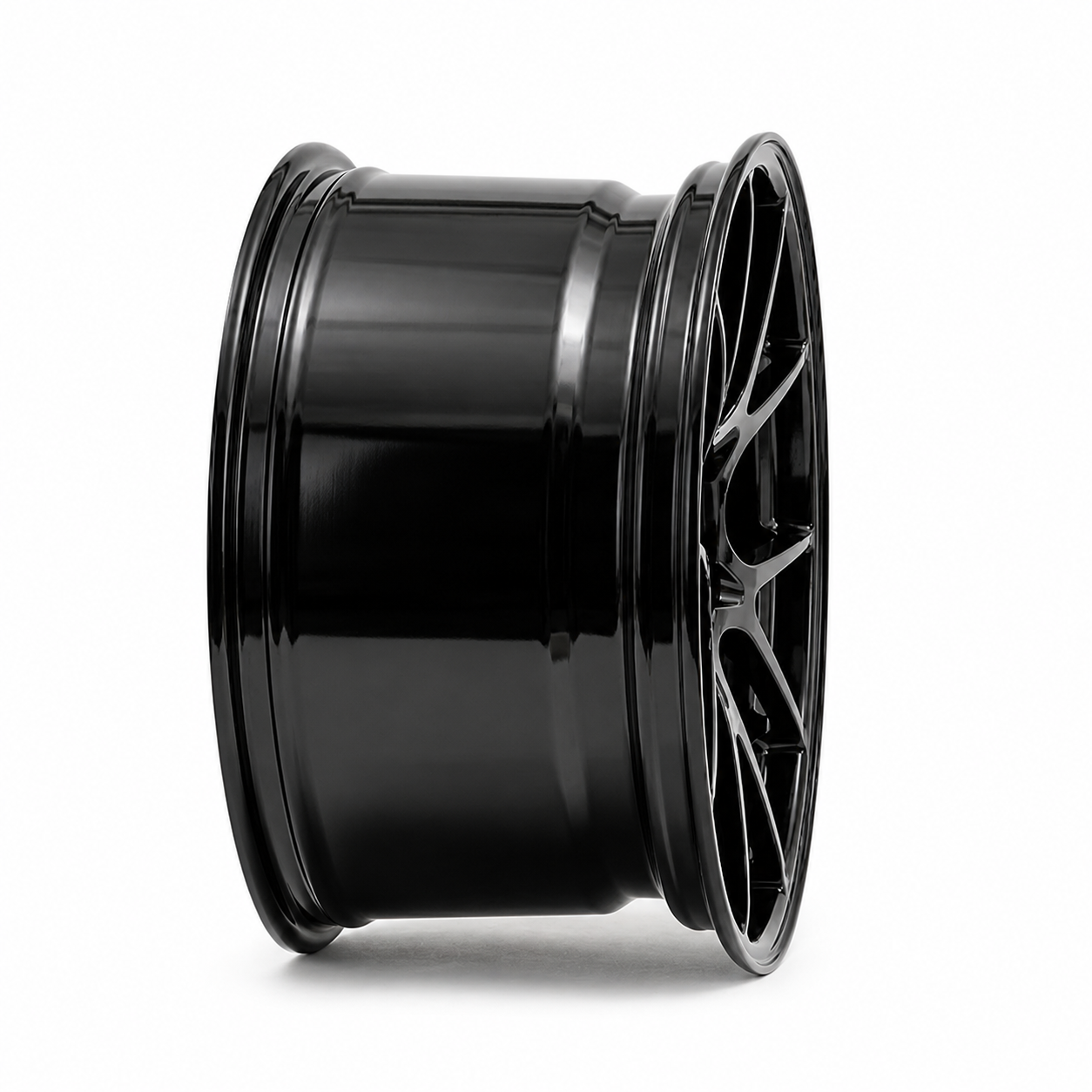 CS-Sprint Evo black forged wheel side angle restored