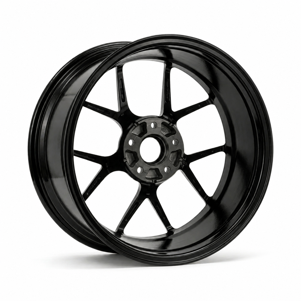 CS-Sprint Evo black forged wheel rear angle restored