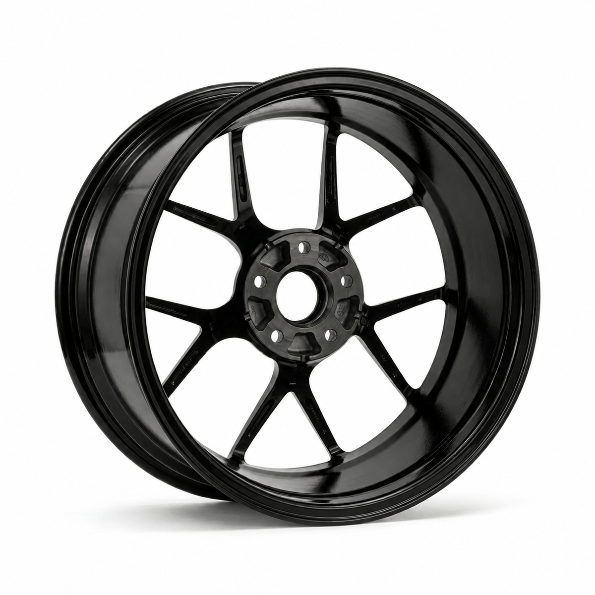 CS-Sprint Evo black forged wheel rear angle restored